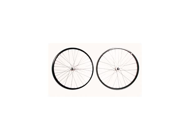 HJC V-brems 24"/507mm Sort Bakhjul HJC P6 felg, Krans, Fast aksling, Mutter 